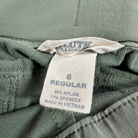 Duluth Trading Co Pants Womens 8 Green Flexpedition Skinny Nylon Hiking Pull On - Picture 4 of 11